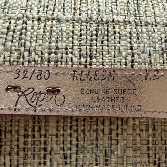 VINTAGE red suede Roper belt - Picture 12 of 12